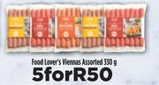 Food Lover's Viennas Assorted-For 3 x 330g