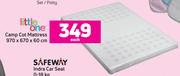 Little One Camp Cot Mattress- 970 x 670 x 60 cm