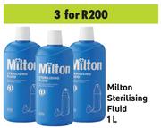 Milton Sterilising Fluid 1Ltr- For 3