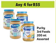 Purity 3rd Foods 200ml Assorted- For Any 4