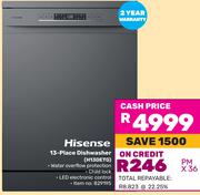 Hisense 13 Place Dishwasher H13DETG