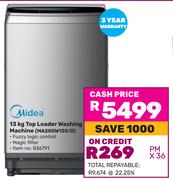 Midea 13Kg Top Loader Washing Machine MA200W130/G