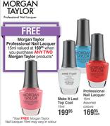 Morgan Taylor Professional Nail Lacquer 15ml- Each
