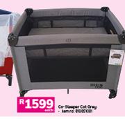 Little One Co-Sleeper Cot Grey-Each