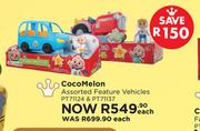 Coco Melon Assorted Feature Vehicles PT71124 & PT71137-Each