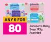 Johnson's Baby Soap Assorted-For 6 x 175g