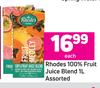 Rhodes 100% Fruit Juice Blend Assorted-1L Each