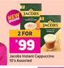 Jacobs Instant Cappuccino Assorted-For 2 x 10's