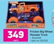 Friction Big Wheel Monster Truck-Each