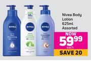 Nivea Body Lotion Assorted-625ml Each