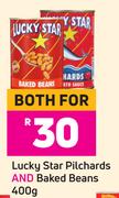 Lucky Star Pilchards & Baked Beans-400g Both For