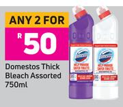 Domestos Thick Bleach Assorted-For Any 2 x 750ml