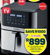 Goldair 6.5Ltr Stainless Steel Digital Air Fryer GAF-6501