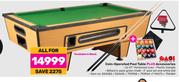 Easi Eight Coin Operated Pool Table Plus Accessories