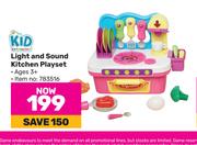 Kid Connection Light And Sound Kitchen Playset