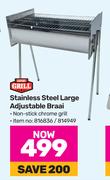Expert Grill Stainless Steel Large Adjustable Braai