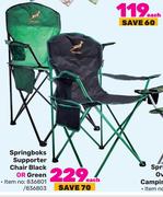 Springboks Supporter Chair Black Or Green-Each