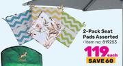 2 Pack Seat Pads Assorted-Each