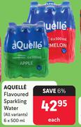 Aquelle Flavoured Sparkling Water All variants-6 x 500ml