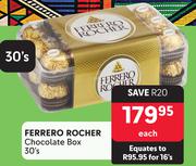 Ferrero Rocher Chocolate Box-30's Each