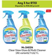 Mr.Sheen Clear View Glass & Multi Cleaner (All Variants)-For 3 x 1L