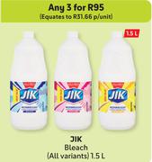 Jik Bleach (All Variants)-For 3 x 1.5L