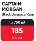 Captain Morgan Black Jamaica Rum-750ml