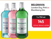 Belgravia London Dry Pink Or Blackberry Gin-750ml