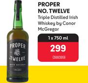 Proper No.Twelve Triple Distilled Irish Whisky By Conor Mc Gregor-750ml