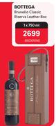 Bottega Brunello Classic Riserva Leather Box-750ml
