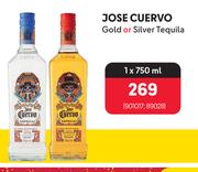 Jose Cuervo Gold Or Silver Tequilla-750ml