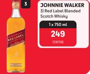 Johnnie Walker Red Label Blended Scotch Whisky-750ml