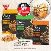 Tia's Granola Value Pack Assorted-1kg Per Pack