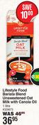 Lifedtyle Food Barista Blend Unsweetened Oat Milk With Canola Oil-1Ltr