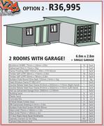 2 Rooms With Garage - Option 2