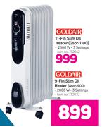 Goldair 9-Fin Slim Oil Heater Gsor-900