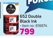 HP 652 Double Black Ink