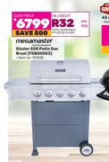 Megamaster Sizzler 500 Patio Gas Braai FSBG0053