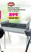 Expert Grill Stainless Steel Large Adjustable Braai