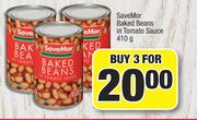 Save Mor Baked Beans In Tomato Sauce-For 3 x 410g