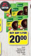 Knorr Packet Soup (Selected Incl.Tasty Range)-For Any 5 x 50g
