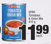 Spar Tomatoes & Onion Mix-410g Each