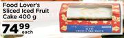Food Lover's Sliced Iced Fruit Cake- 400g