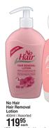 No Hair Hair Removal Assorted-400ml Each