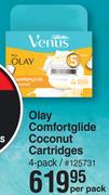 Gillette Venus Olay Comfortglide Coconut Cartridges 4 Pack-Per Pack