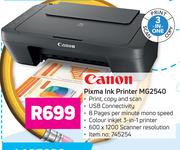 Canon Pixma Ink Printer MG2540
