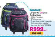 Sportec Large Girls Or Boys Trolley Case-Each