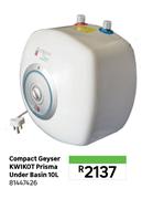 Kwikot Prisma Under Basin Compact Geyser 10L 81447426