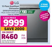LG 12 Place Quad Wash Dishwasher DFB512FP.APZQESA