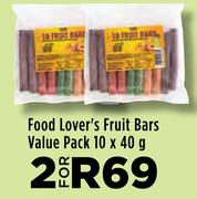 Food Lover's Fruit Bars Value Pack-For 2 x 10 x 40g